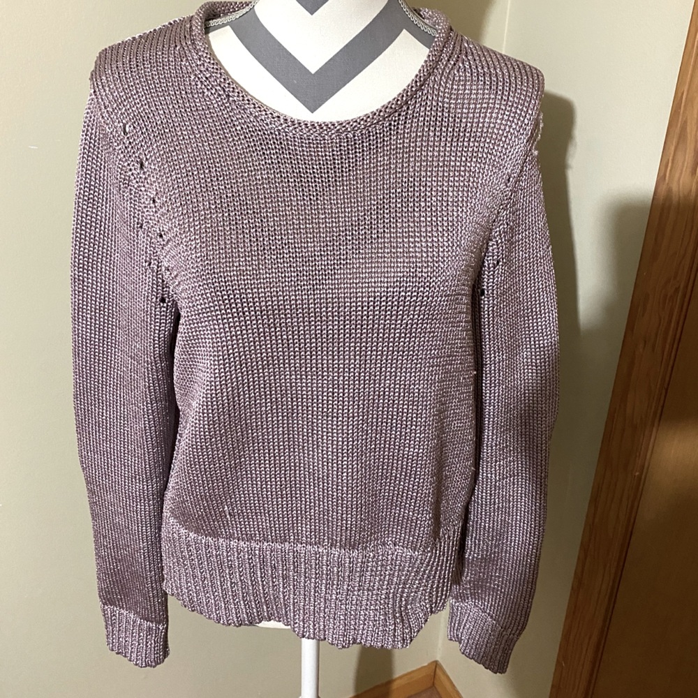 Banana republic lavender shiny sweater